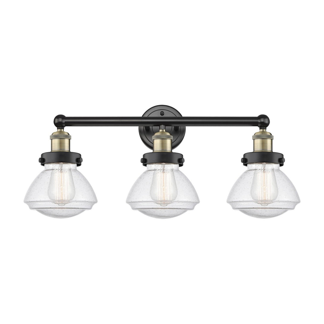 Innovations Edison 616-3W-BAB-G324 Bath Vanity Light 25 in. wide - Black Antique Brass