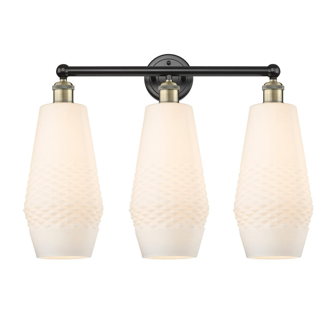 Innovations Downtown Urban 616-3W-BAB-G681-7 Bath Vanity Light 25 in. wide - Black Antique Brass