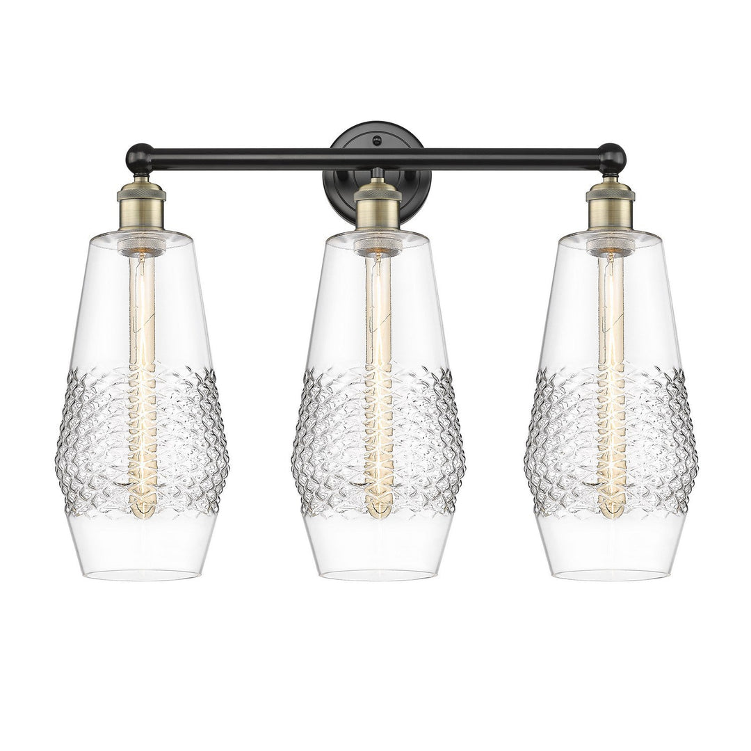 Innovations Downtown Urban 616-3W-BAB-G682-7 Bath Vanity Light 25 in. wide - Black Antique Brass