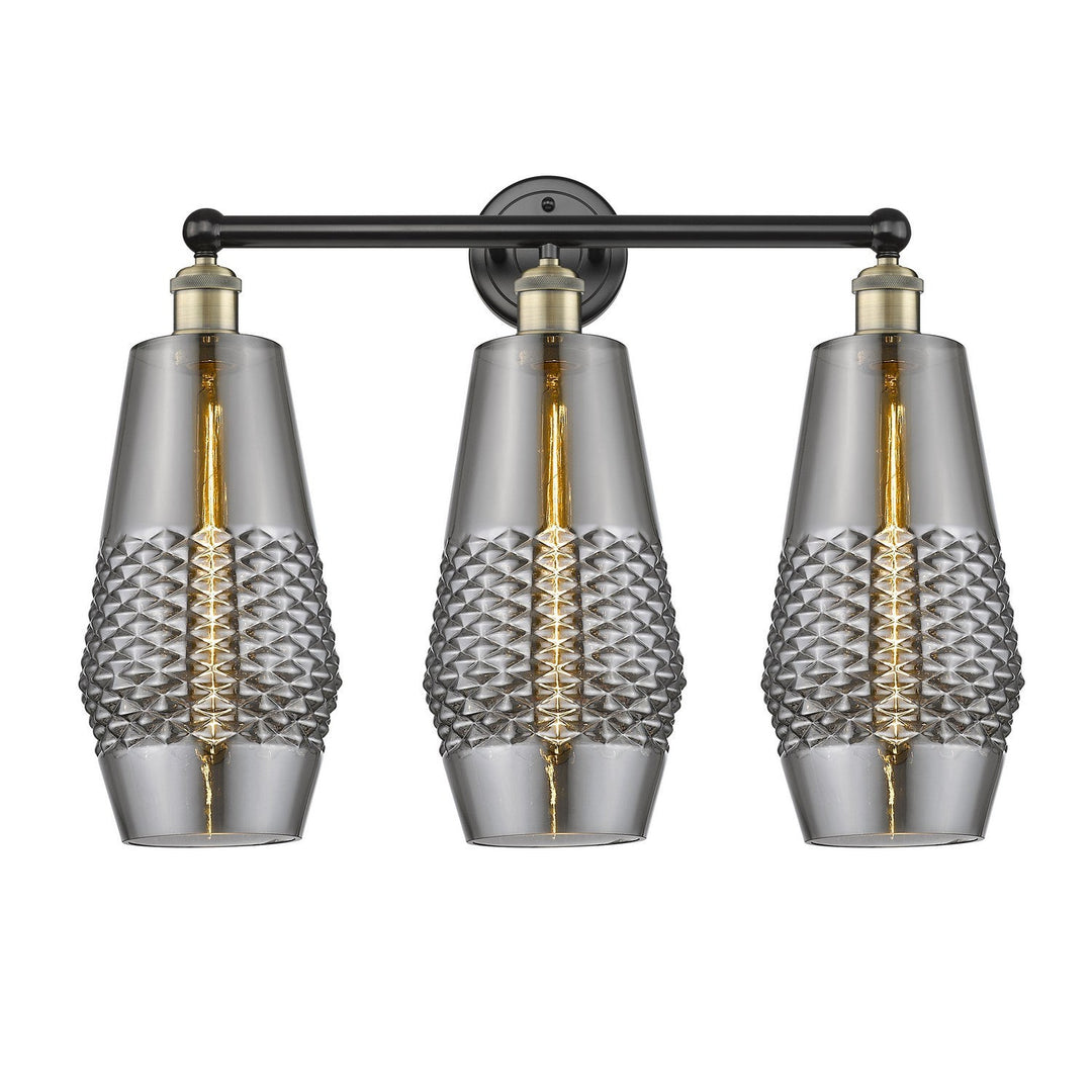 Innovations Downtown Urban 616-3W-BAB-G683-7 Bath Vanity Light 25 in. wide - Black Antique Brass