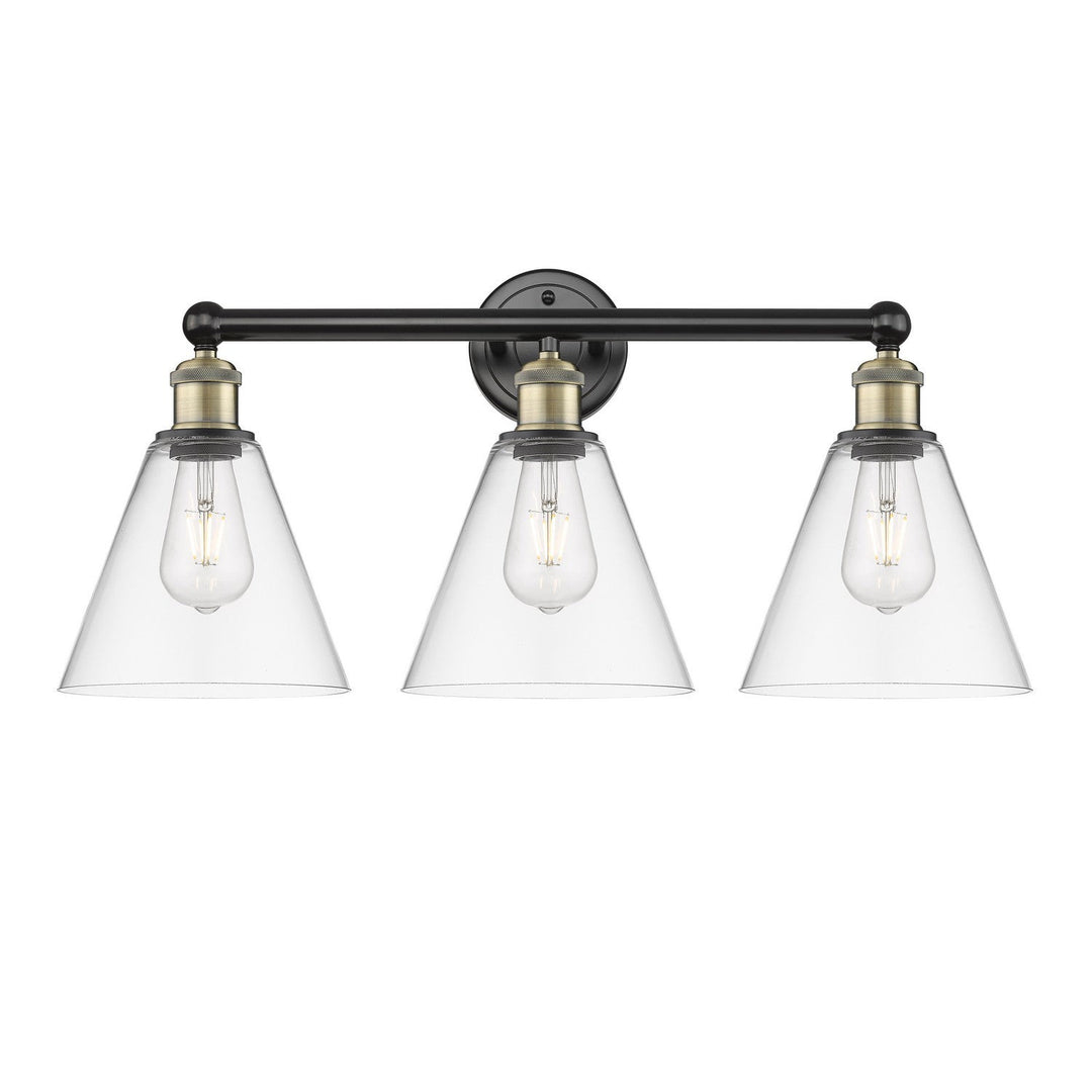 Innovations Downtown Urban 616-3W-BAB-GBC-82 Bath Vanity Light 26 in. wide - Black Antique Brass