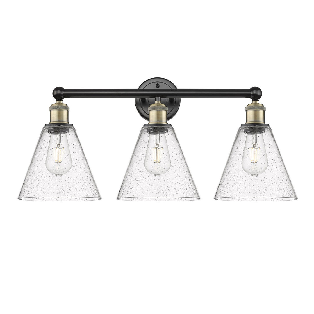 Innovations Downtown Urban 616-3W-BAB-GBC-84 Bath Vanity Light 26 in. wide - Black Antique Brass