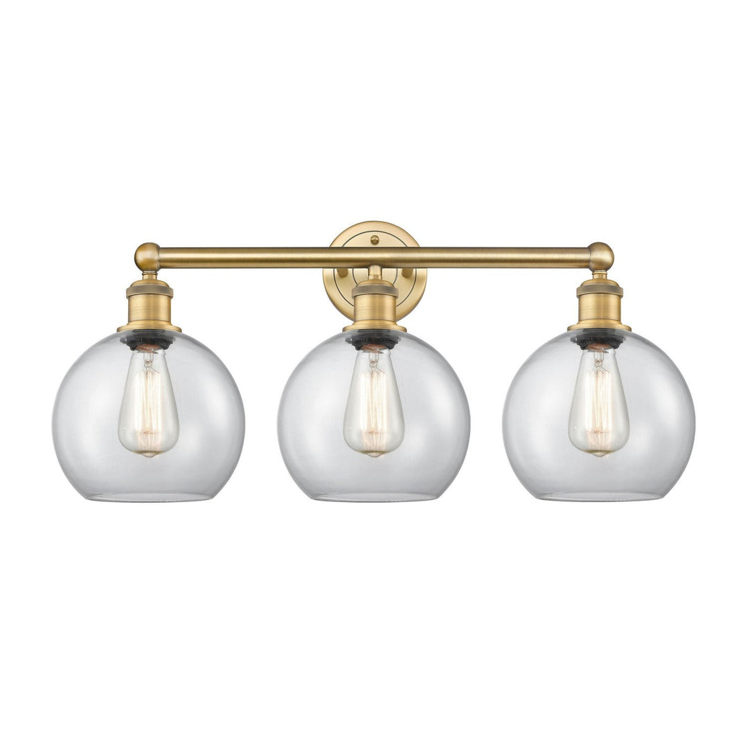 Innovations Downtown Urban 616-3W-BB-G122-8 Bath Vanity Light 26 in. wide - Brushed Brass