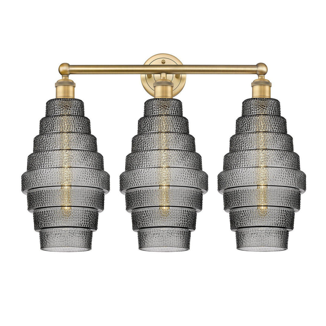 Innovations Downtown Urban 616-3W-BB-G673-8 Bath Vanity Light 26 in. wide - Brushed Brass