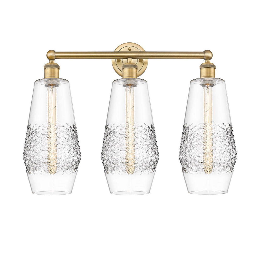 Innovations Downtown Urban 616-3W-BB-G682-7 Bath Vanity Light 25 in. wide - Brushed Brass