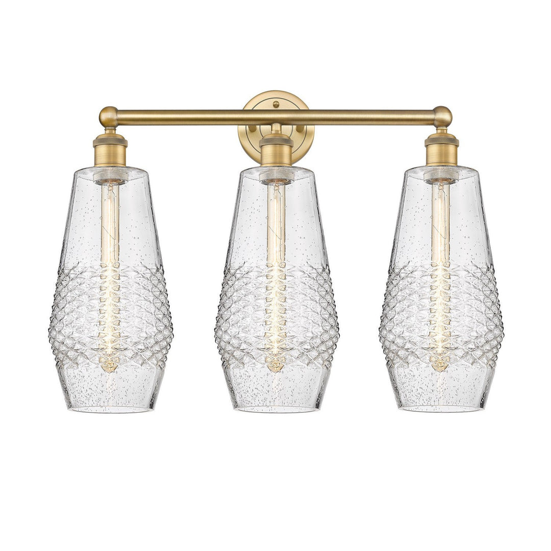 Innovations Downtown Urban 616-3W-BB-G684-7 Bath Vanity Light 25 in. wide - Brushed Brass