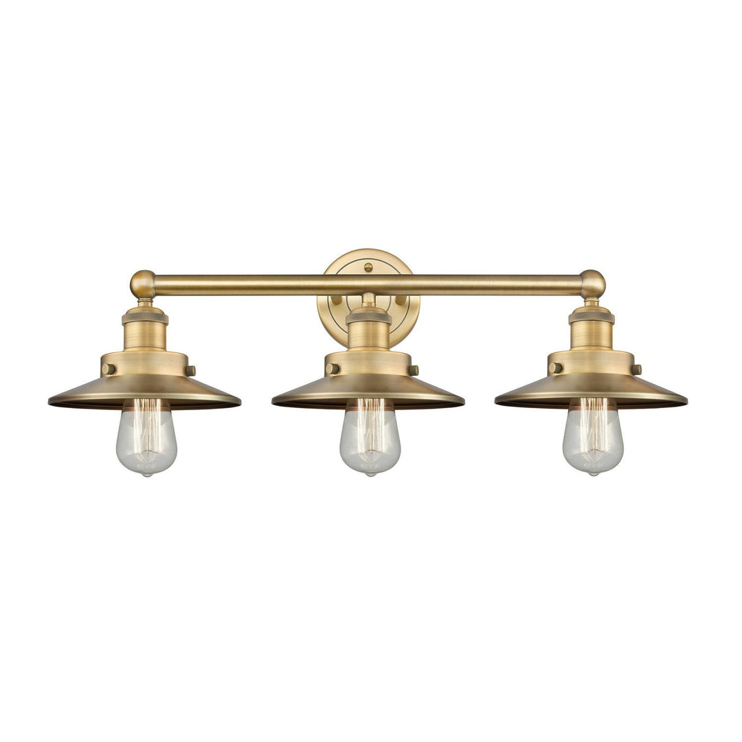 Innovations Downtown Urban 616-3W-BB-M4-BB Bath Vanity Light 26 in. wide - Brushed Brass