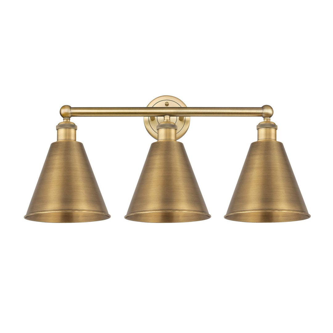 Innovations Downtown Urban 616-3W-BB-MBC-8-BB Bath Vanity Light 26 in. wide - Brushed Brass