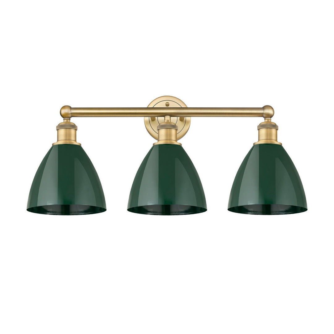 Innovations Downtown Urban 616-3W-BB-MBD-75-GR Bath Vanity Light 26 in. wide - Brushed Brass