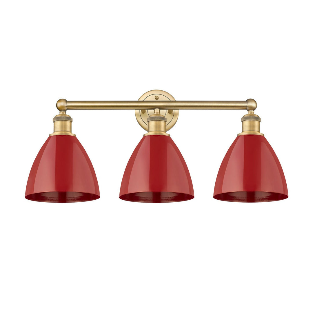 Innovations Edison 616-3W-BB-MBD-75-RD Bath Vanity Light 26 in. wide - Brushed Brass