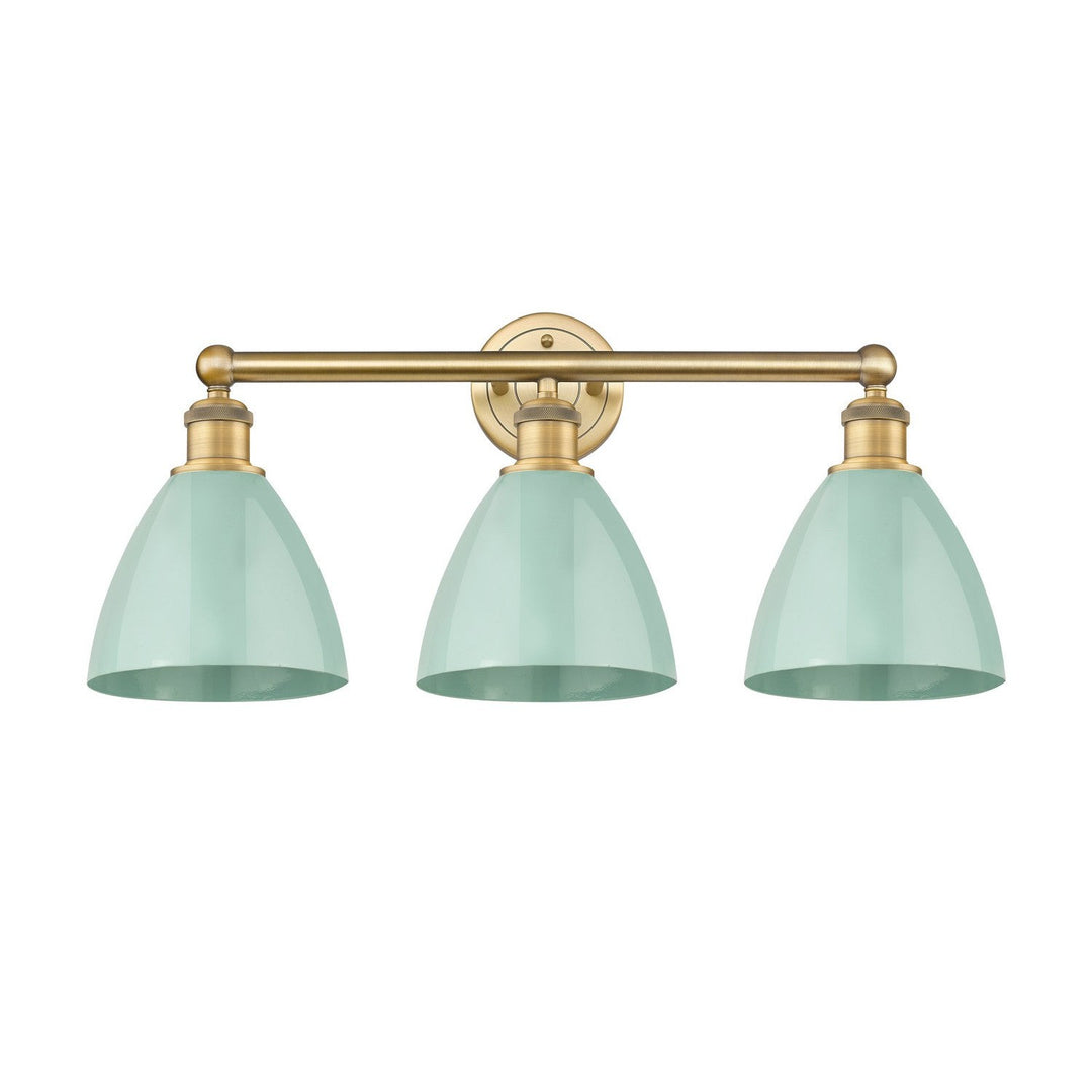 Innovations Downtown Urban 616-3W-BB-MBD-75-SF Bath Vanity Light 26 in. wide - Brushed Brass