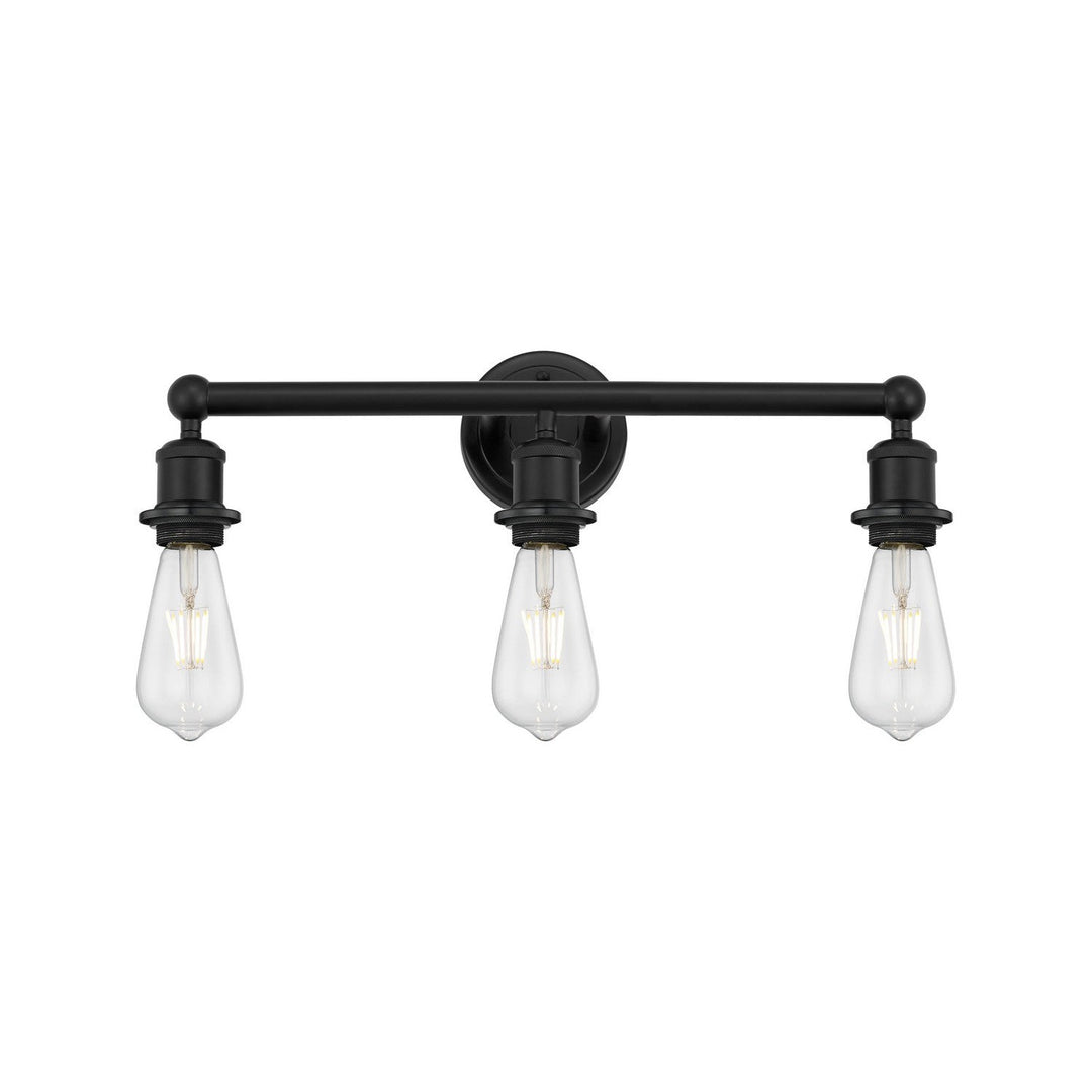 Innovations Downtown Urban 616-3W-BK Bath Vanity Light 18 in. wide - Matte Black