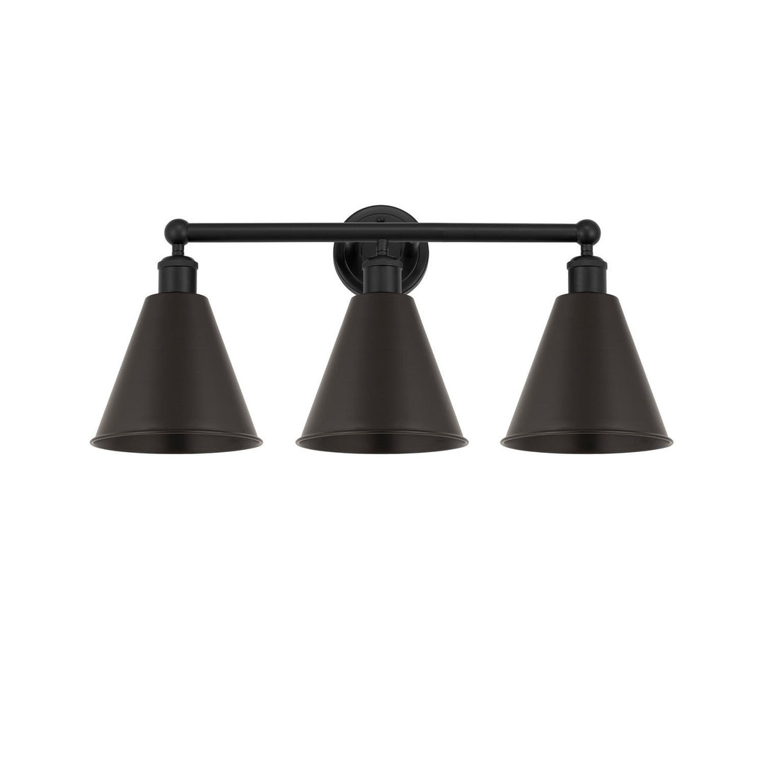 Innovations Downtown Urban 616-3W-BK-MBC-8-BK Bath Vanity Light 26 in. wide - Matte Black