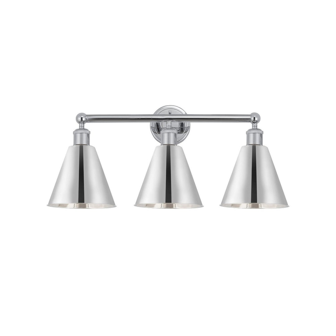 Innovations Downtown Urban 616-3W-PC-MBC-8-PC Bath Vanity Light 26 in. wide - Polished Chrome