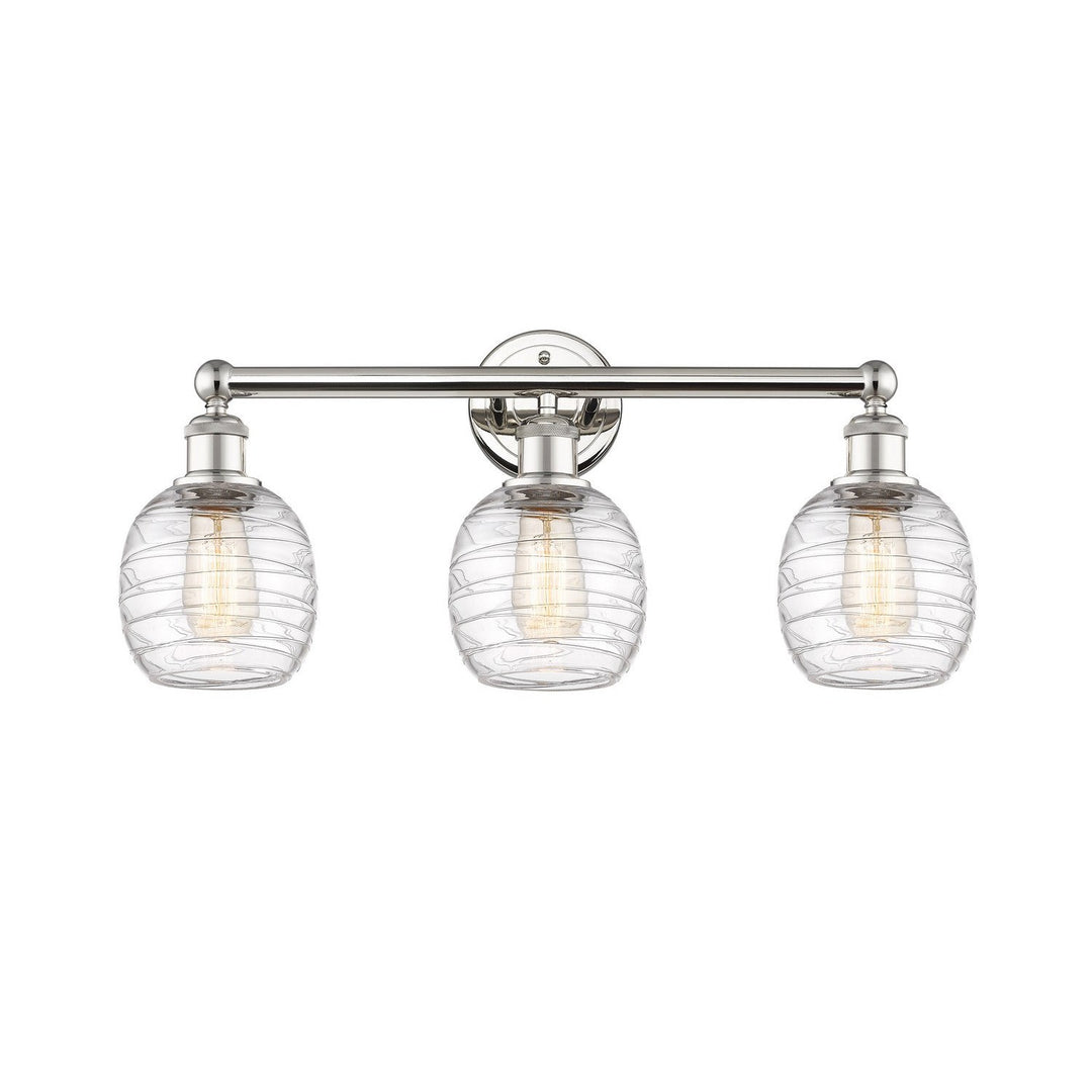 Innovations Edison 616-3W-PN-G1013 Bath Vanity Light 24 in. wide - Polished Nickel