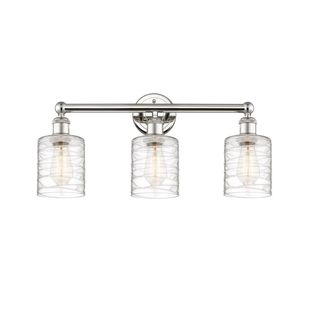 Innovations Edison 616-3W-PN-G1113 Bath Vanity Light 23 in. wide - Polished Nickel
