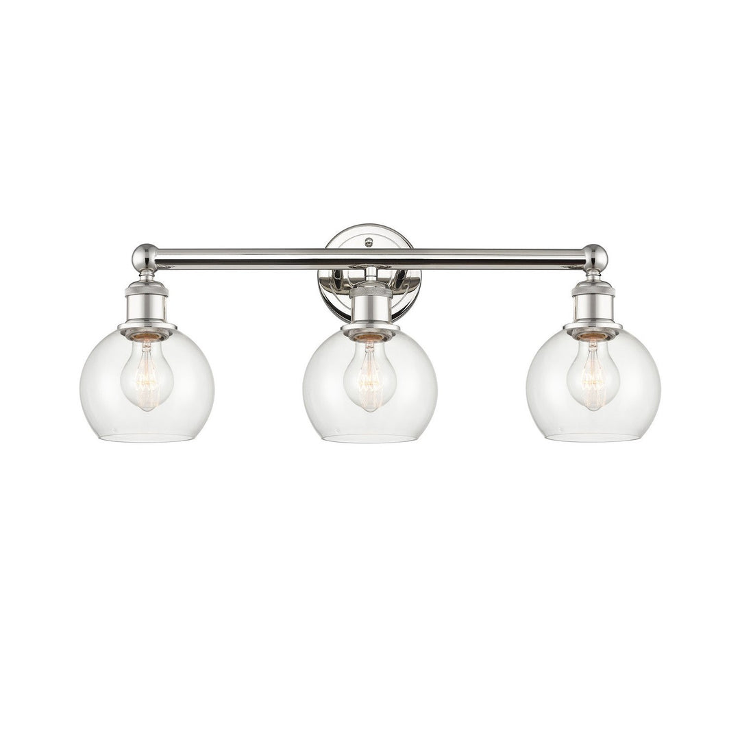 Innovations Edison 616-3W-PN-G122-6 Bath Vanity Light 24 in. wide - Polished Nickel
