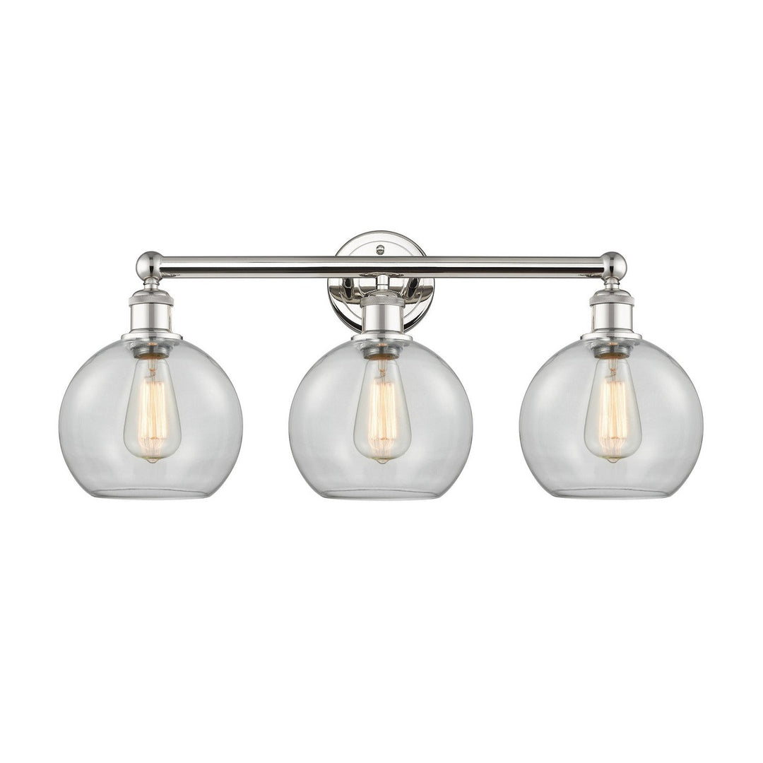 Innovations Downtown Urban 616-3W-PN-G122-8 Bath Vanity Light 26 in. wide - Polished Nickel
