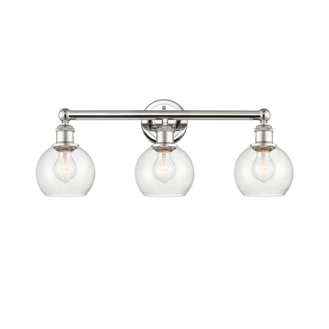 Innovations Edison 616-3W-PN-G124-6 Bath Vanity Light 24 in. wide - Polished Nickel