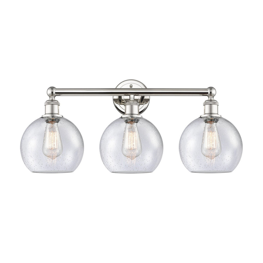 Innovations Downtown Urban 616-3W-PN-G124-8 Bath Vanity Light 26 in. wide - Polished Nickel