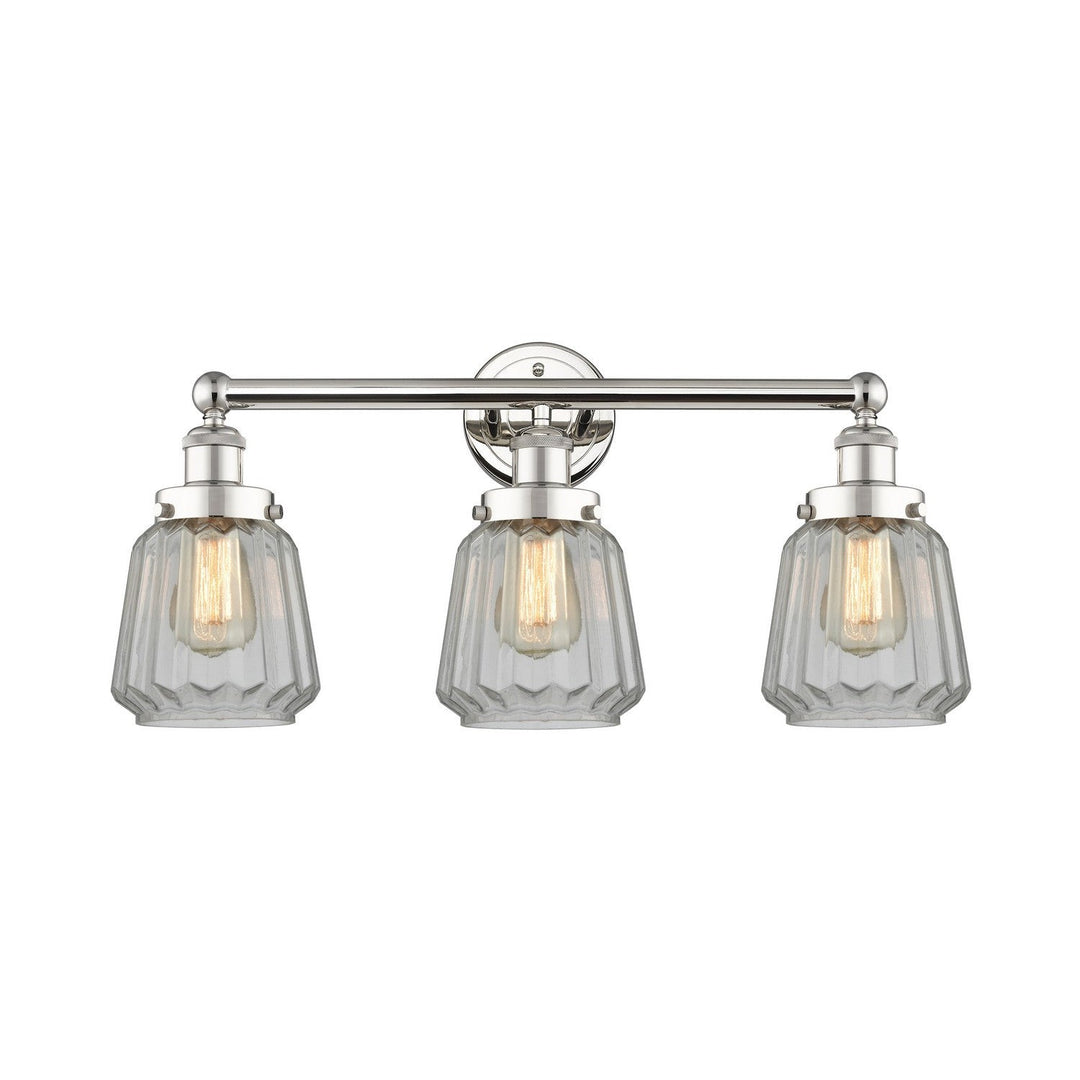 Innovations Edison 616-3W-PN-G142 Bath Vanity Light 25 in. wide - Polished Nickel