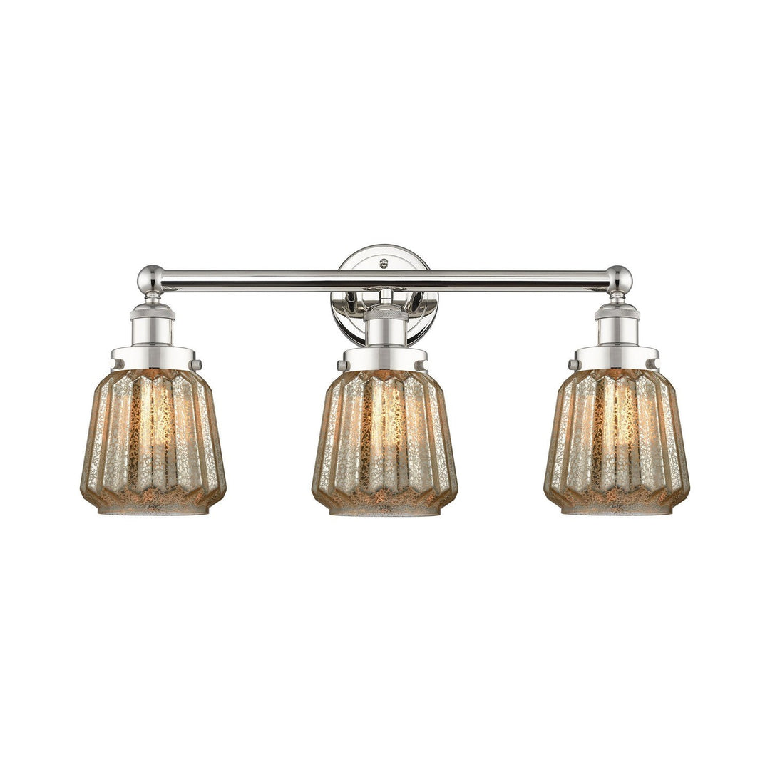 Innovations Edison 616-3W-PN-G146 Bath Vanity Light 25 in. wide - Polished Nickel