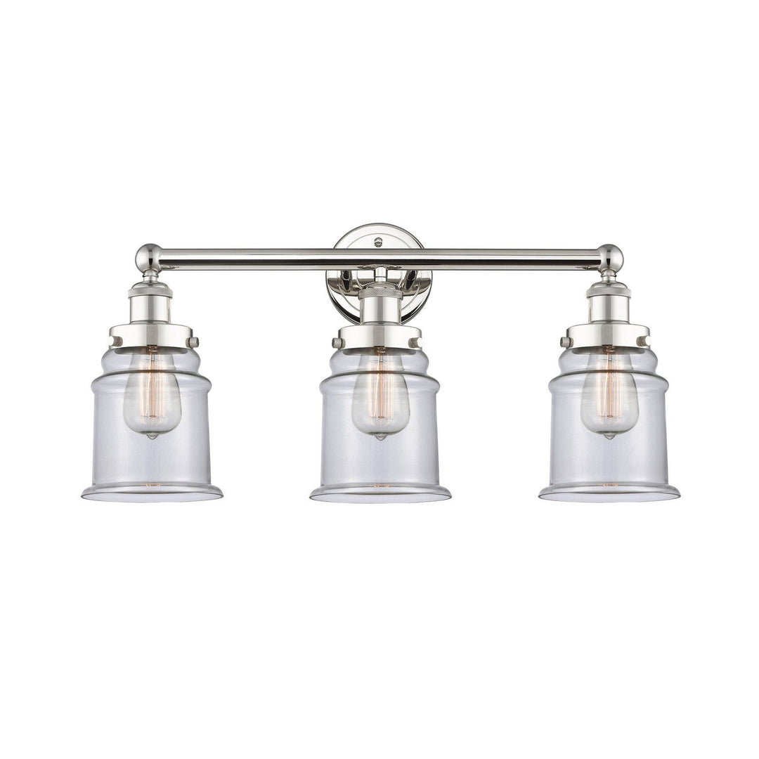 Innovations Edison 616-3W-PN-G182 Bath Vanity Light 24 in. wide - Polished Nickel