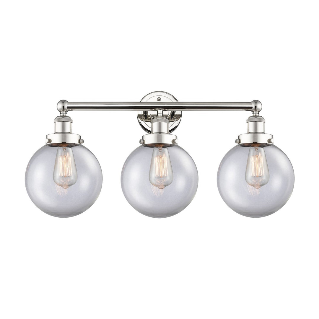 Innovations Edison 616-3W-PN-G202-8 Bath Vanity Light 25 in. wide - Polished Nickel