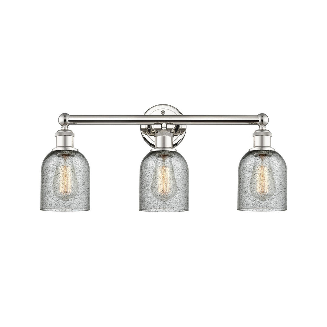 Innovations Edison 616-3W-PN-G257 Bath Vanity Light 23 in. wide - Polished Nickel