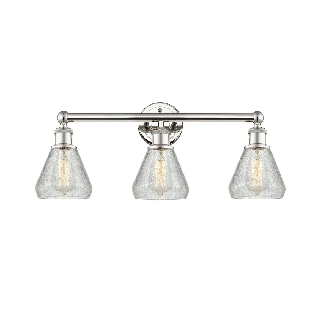 Innovations Edison 616-3W-PN-G275 Bath Vanity Light 24 in. wide - Polished Nickel
