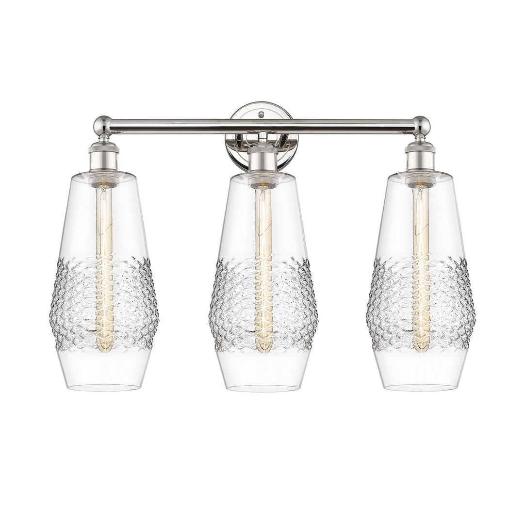 Innovations Downtown Urban 616-3W-PN-G682-7 Bath Vanity Light 25 in. wide - Polished Nickel