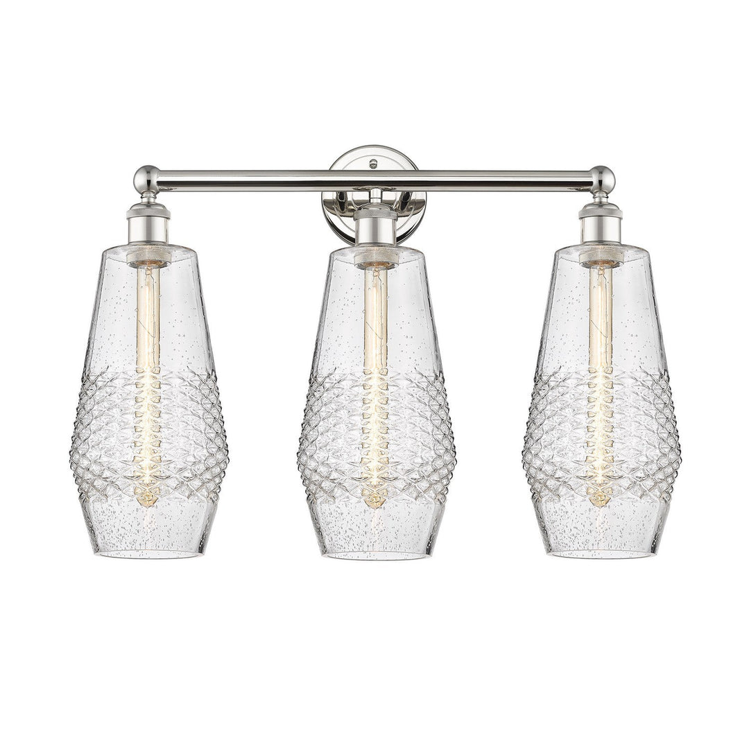 Innovations Downtown Urban 616-3W-PN-G684-7 Bath Vanity Light 25 in. wide - Polished Nickel