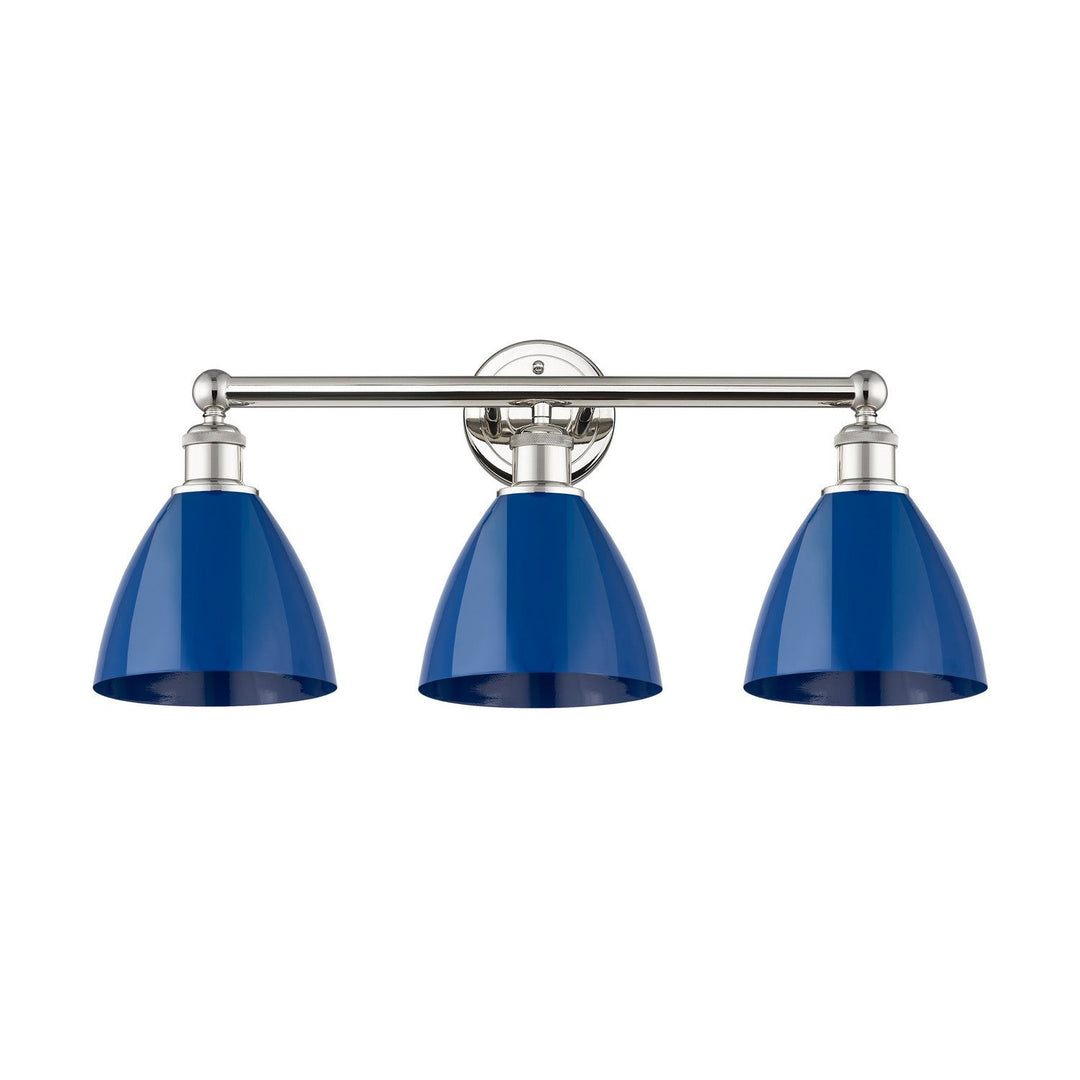 Innovations Downtown Urban 616-3W-PN-MBD-75-BL Bath Vanity Light 26 in. wide - Polished Nickel