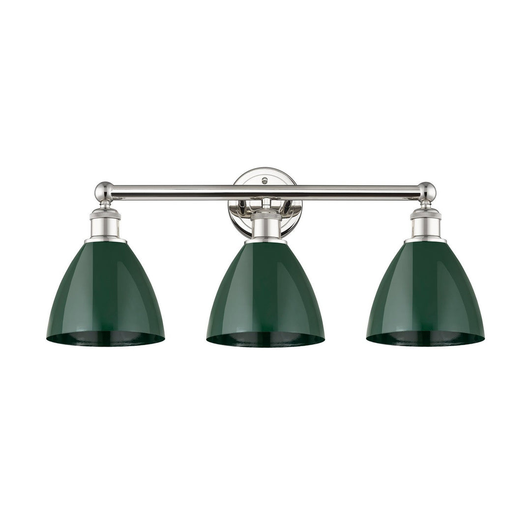 Innovations Downtown Urban 616-3W-PN-MBD-75-GR Bath Vanity Light 26 in. wide - Polished Nickel