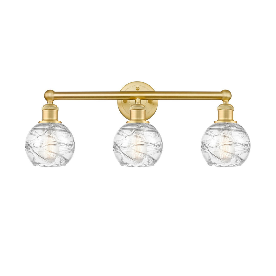 Innovations Edison 616-3W-SG-G1213-6 Bath Vanity Light 24 in. wide - Satin Gold