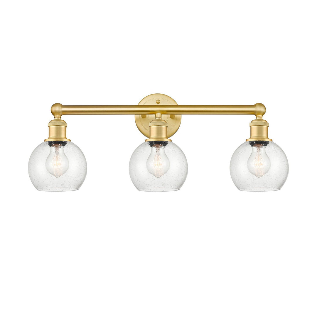 Innovations Edison 616-3W-SG-G124-6 Bath Vanity Light 24 in. wide - Satin Gold