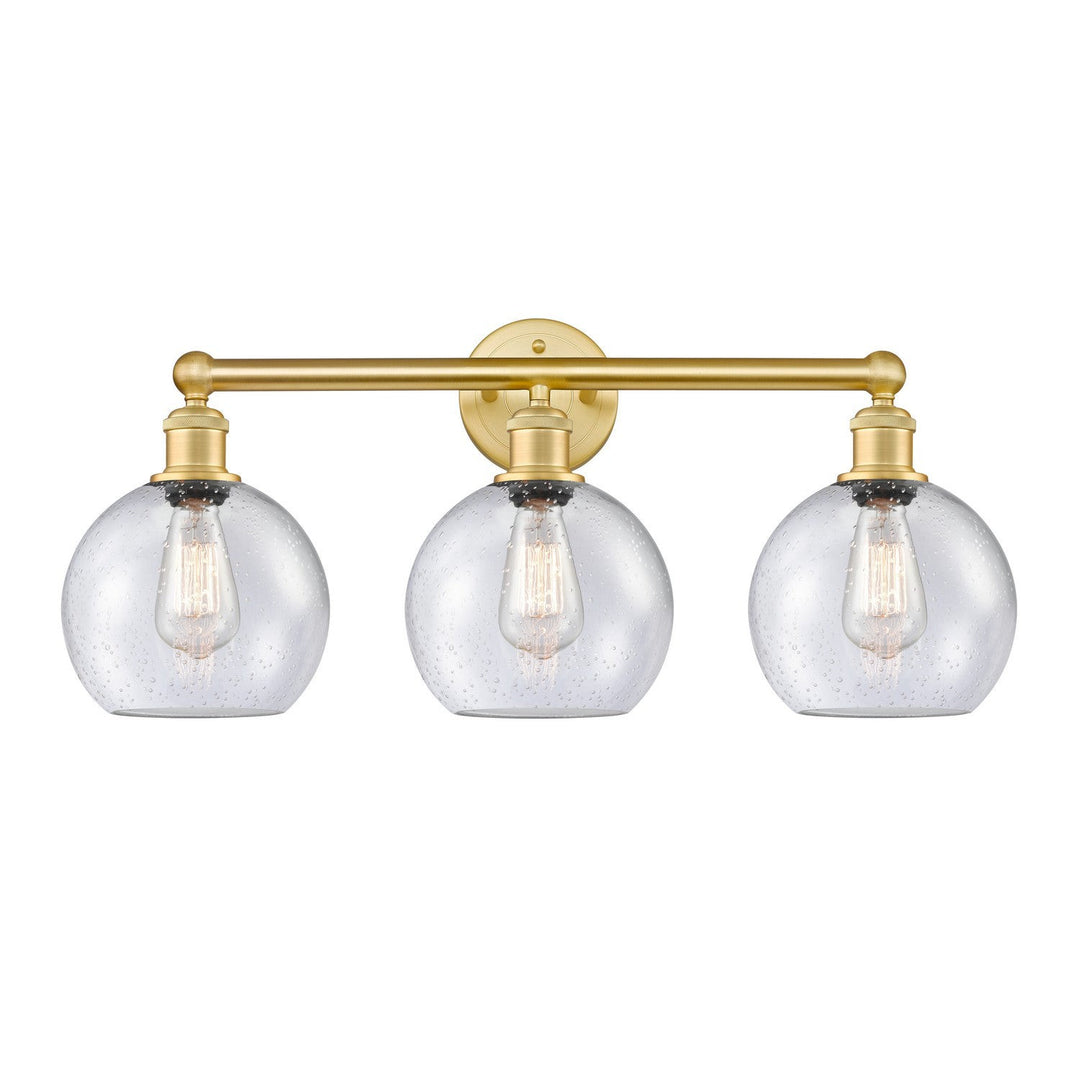 Innovations Downtown Urban 616-3W-SG-G124-8 Bath Vanity Light 26 in. wide - Satin Gold