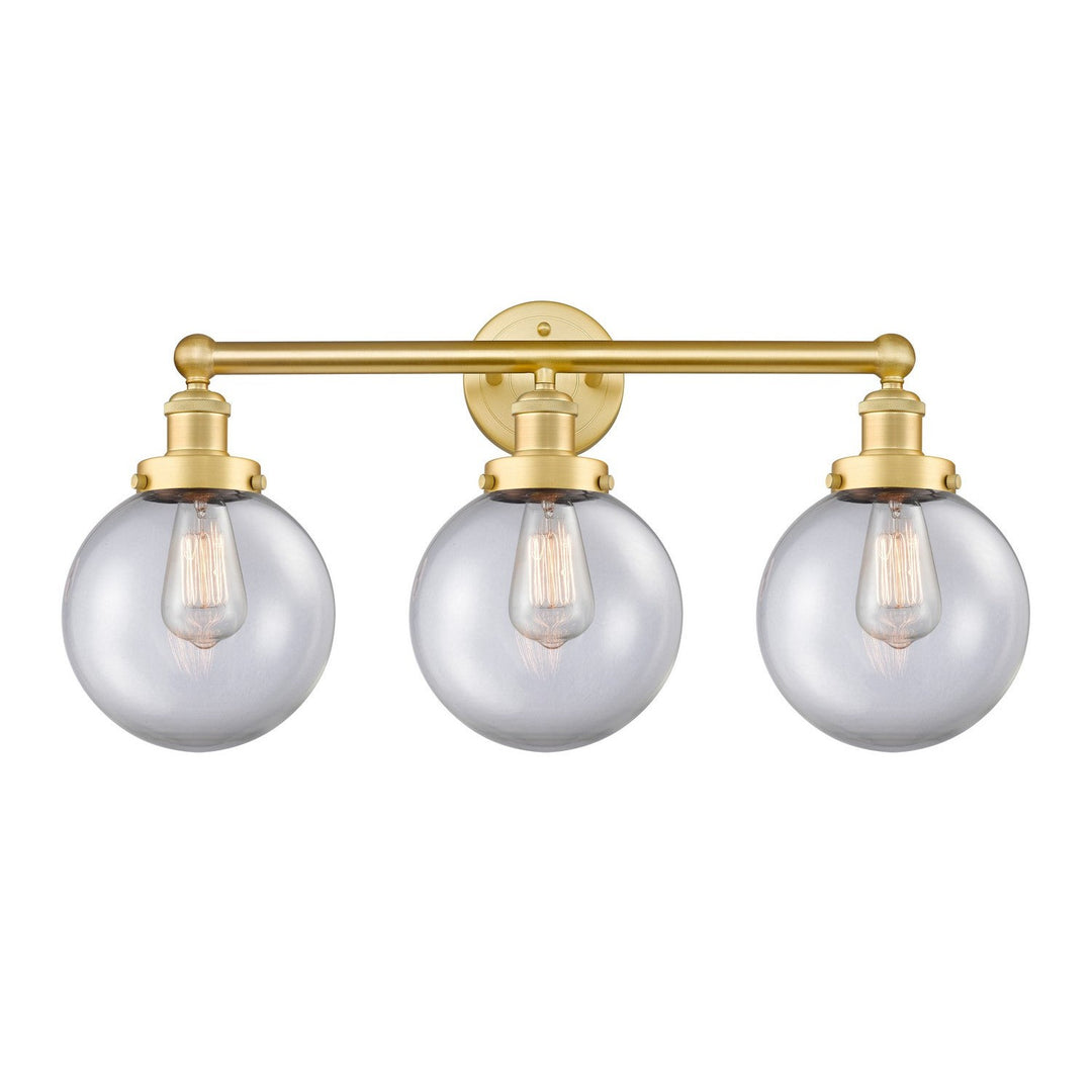 Innovations Edison 616-3W-SG-G202-8 Bath Vanity Light 25 in. wide - Satin Gold
