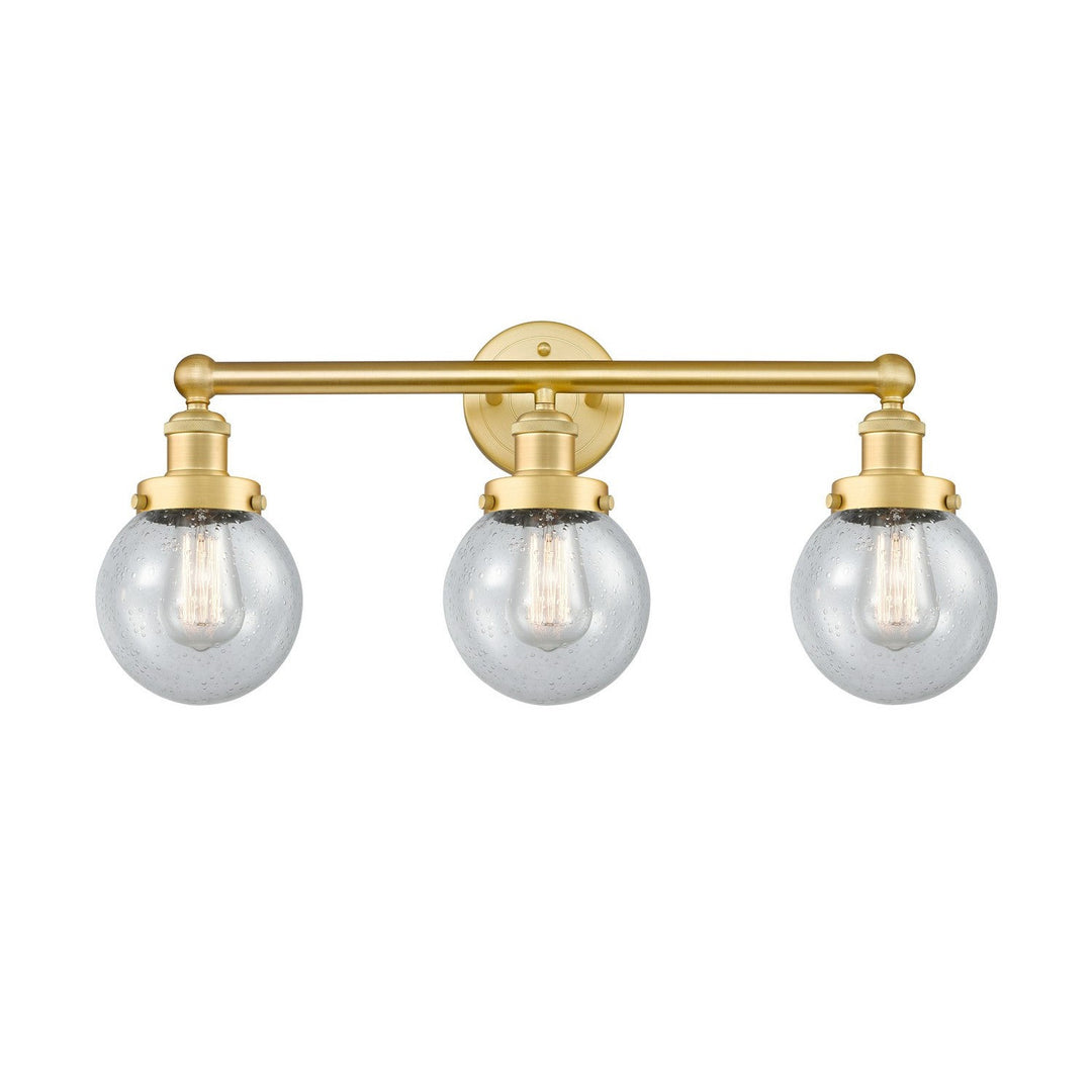 Innovations Edison 616-3W-SG-G204-6 Bath Vanity Light 25 in. wide - Satin Gold