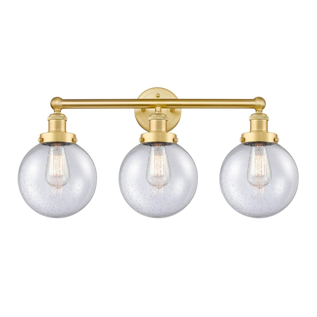 Innovations Edison 616-3W-SG-G204-8 Bath Vanity Light 25 in. wide - Satin Gold