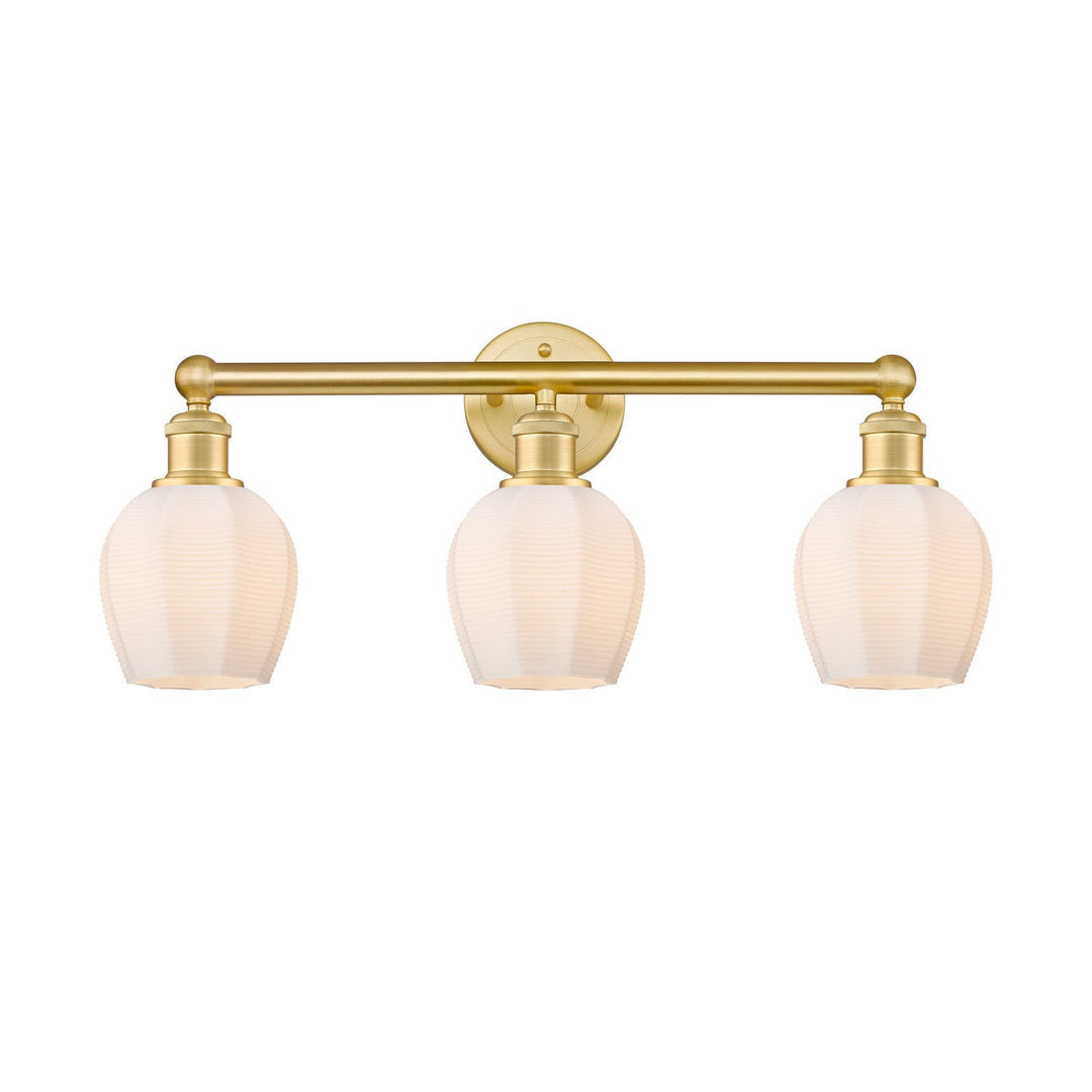 Innovations Edison 616-3W-SG-G461-6 Bath Vanity Light 24 in. wide - Satin Gold