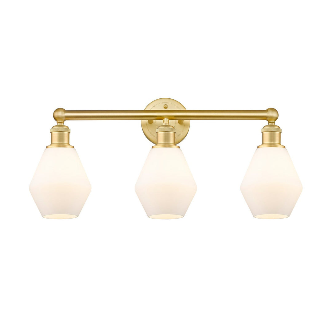 Innovations Edison 616-3W-SG-G651-6 Bath Vanity Light 24 in. wide - Satin Gold