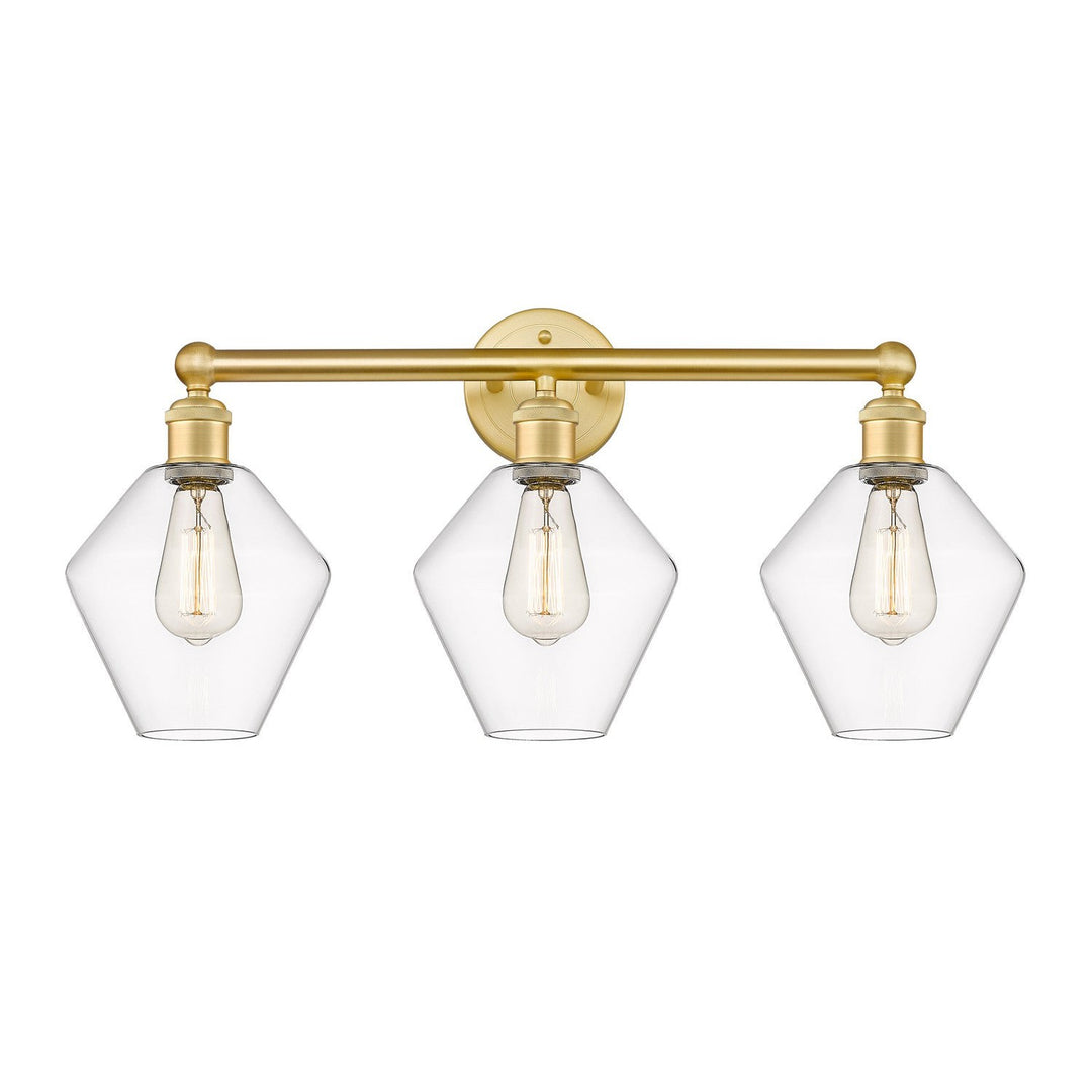 Innovations Downtown Urban 616-3W-SG-G652-8 Bath Vanity Light 26 in. wide - Satin Gold