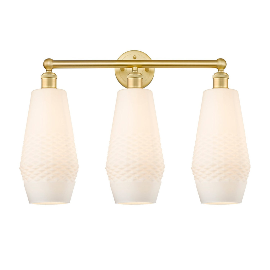 Innovations Downtown Urban 616-3W-SG-G681-7 Bath Vanity Light 25 in. wide - Satin Gold