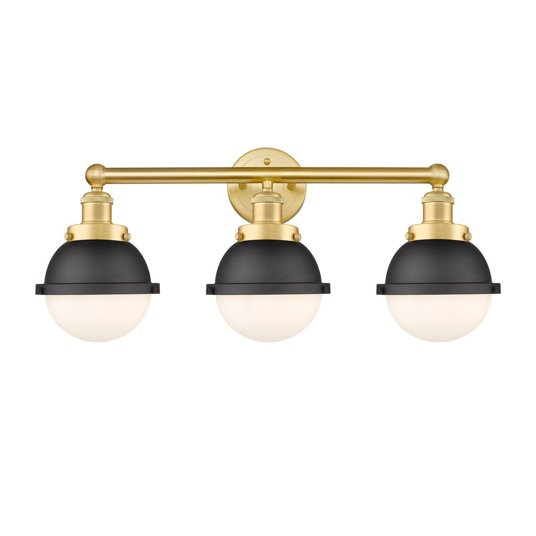 Innovations Downtown Urban 616-3W-SG-HFS-61-BK Bath Vanity Light 26 in. wide - Satin Gold