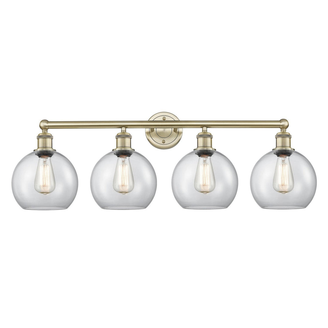 Innovations Downtown Urban 616-4W-AB-G122-8 Bath Vanity Light 35 in. wide - Antique Brass