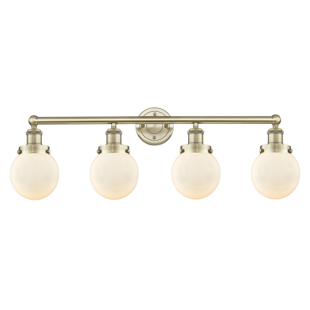 Innovations Edison 616-4W-AB-G201-6 Bath Vanity Light 34 in. wide - Antique Brass