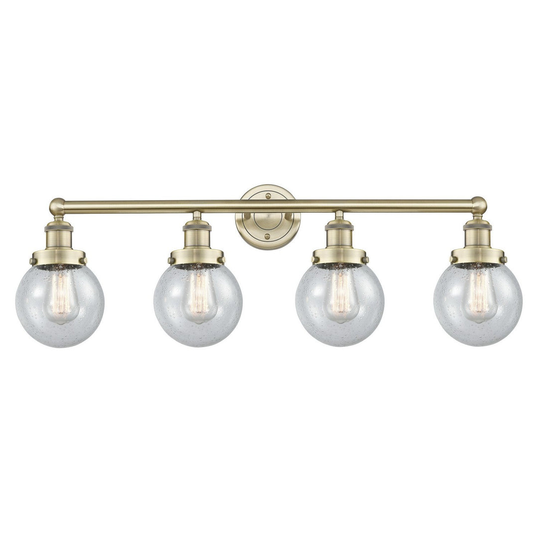 Innovations Edison 616-4W-AB-G204-6 Bath Vanity Light 34 in. wide - Antique Brass