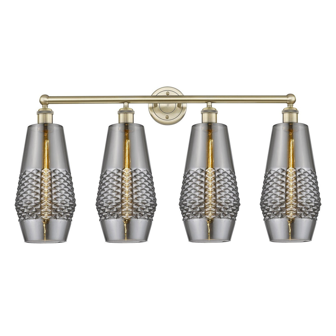 Innovations Downtown Urban 616-4W-AB-G683-7 Bath Vanity Light 34 in. wide - Antique Brass