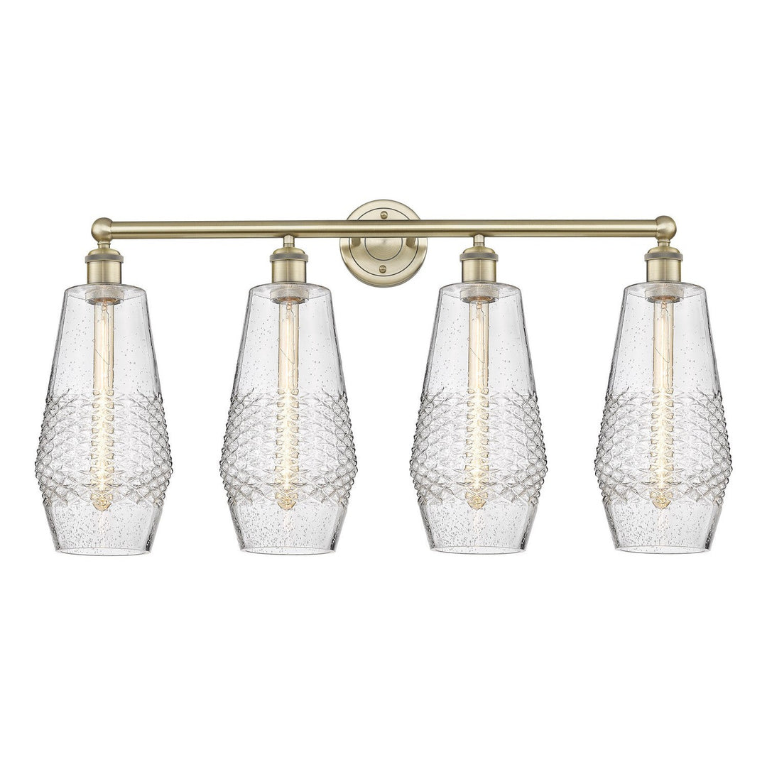 Innovations Downtown Urban 616-4W-AB-G684-7 Bath Vanity Light 34 in. wide - Antique Brass